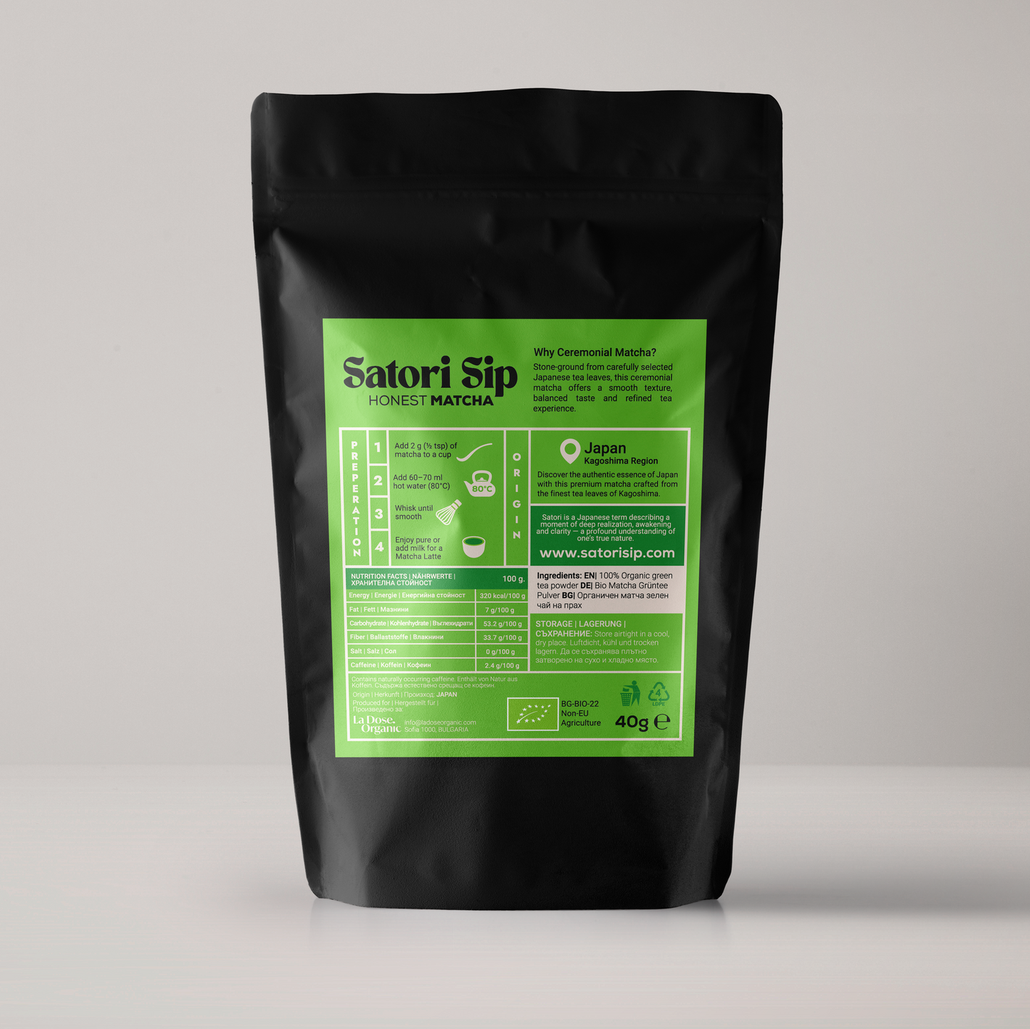 Organic Matcha - Ceremonial grade