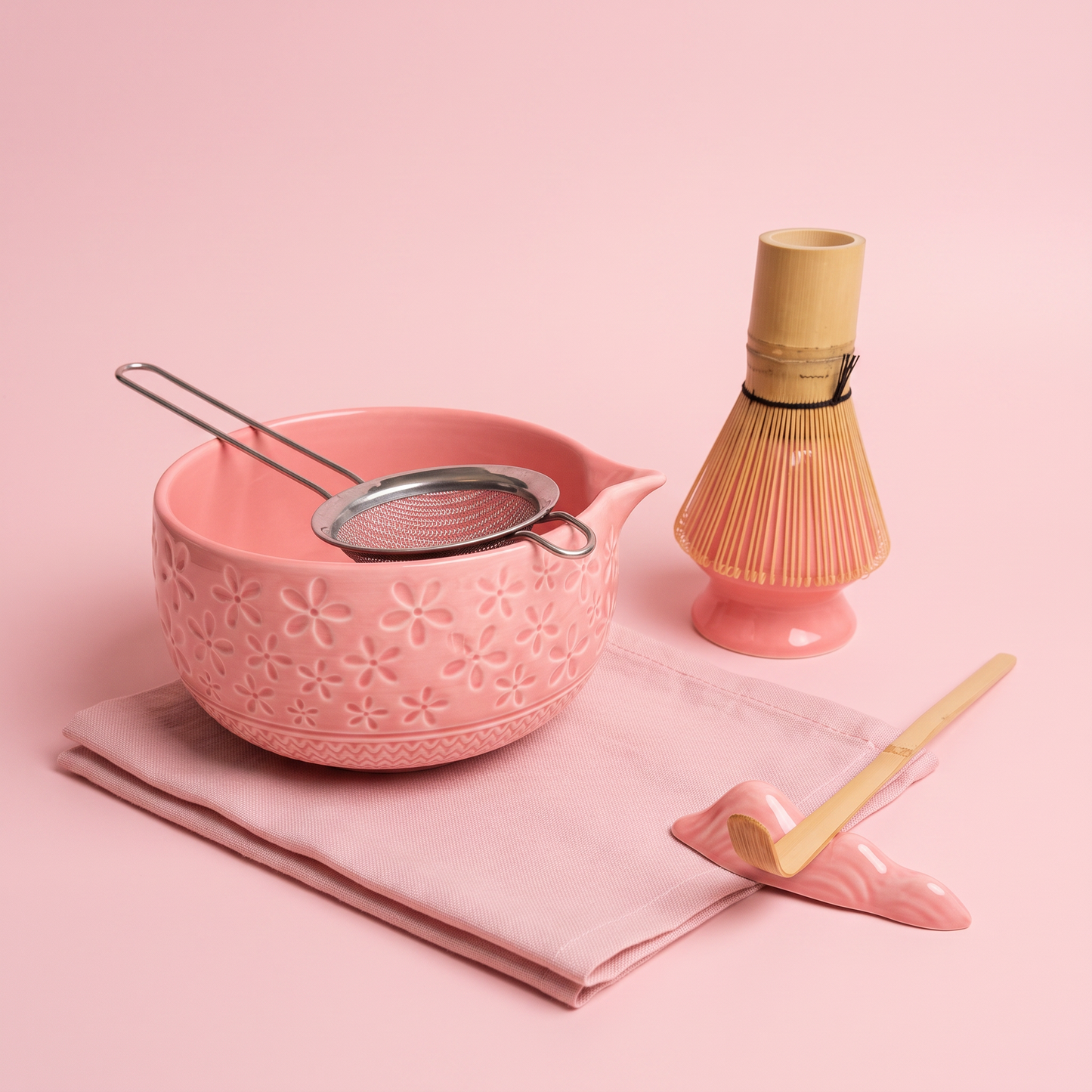 Ритуален матча сет Satori Sip - розово издание
